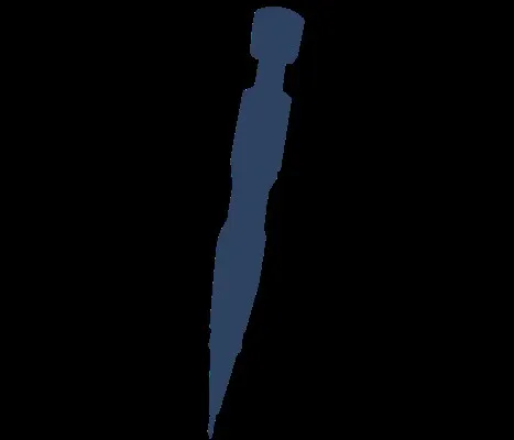 Iconografía que representa la pluma de implante (Choi Implanter Pen), herramienta clave en la técnica DHI capilar.